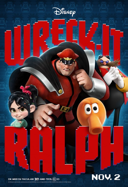 1000 piece jigsaw puzzle for the movie poster: Wreck-It Ralph (2012) ver8