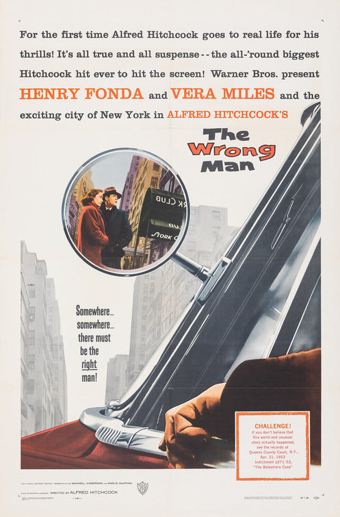 1000 piece jigsaw puzzle for the movie poster: The Wrong Man (1956)