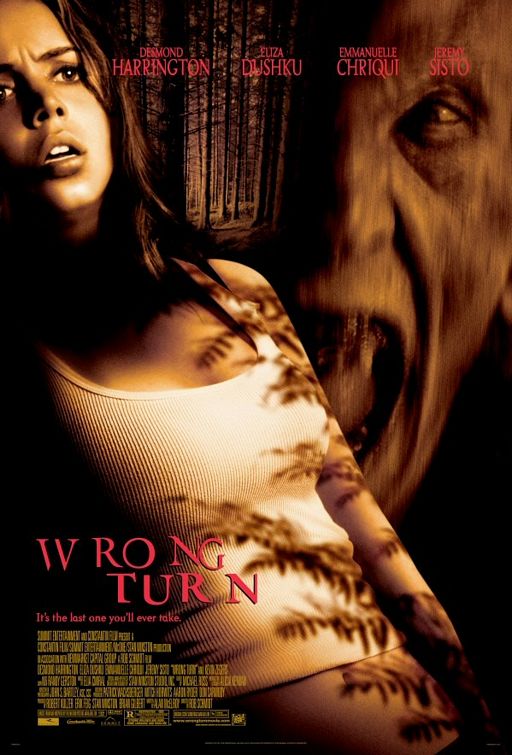 the movie poster: Wrong Turn (2003)