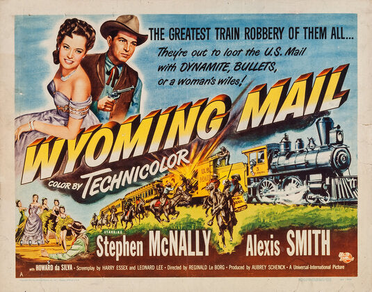 1000 piece jigsaw puzzle for the movie poster: Wyoming Mail (1950) ver2