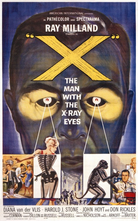 1000 piece jigsaw puzzle for the movie poster: X: The Man with the X-Ray Eyes (1963)