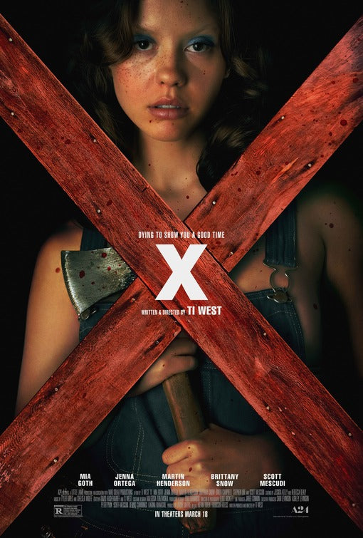 1000 piece jigsaw puzzle for the movie poster: X (2022) ver8