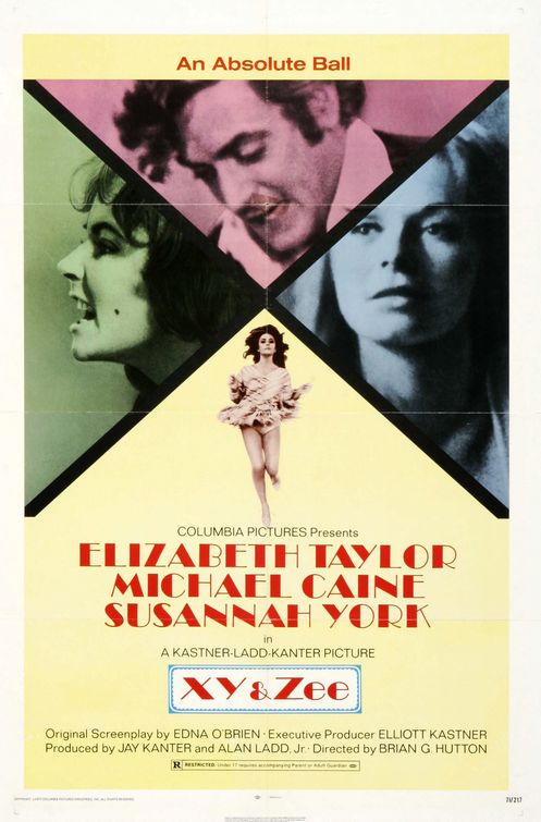 the movie poster: X, Y and Zee (1972)