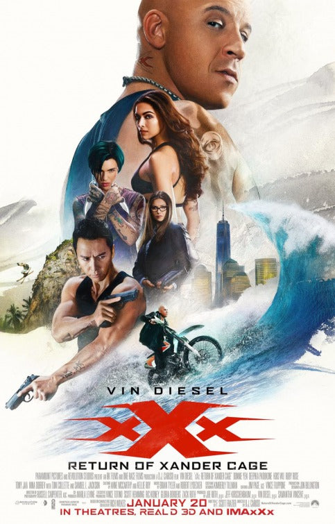 1000 piece jigsaw puzzle for the movie poster: xXx: Return of Xander Cage (2017) ver14
