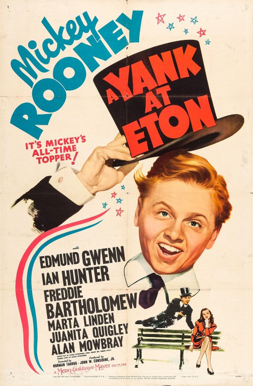 1000 piece jigsaw puzzle for the movie poster: A Yank at Eton (1942)