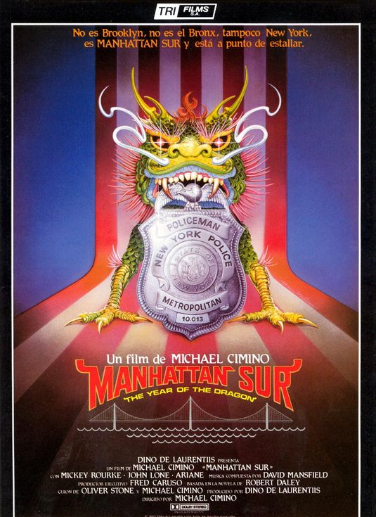 the movie poster: Year of the Dragon (1985) ver2