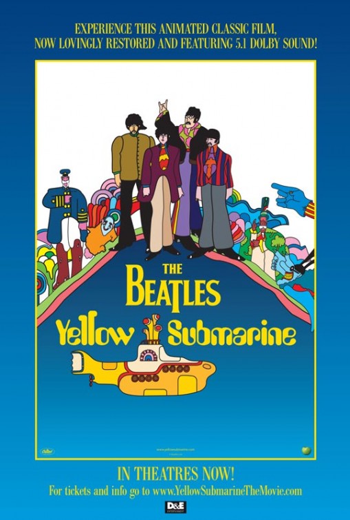 1000 piece jigsaw puzzle for the movie poster: Yellow Submarine (1968) ver2