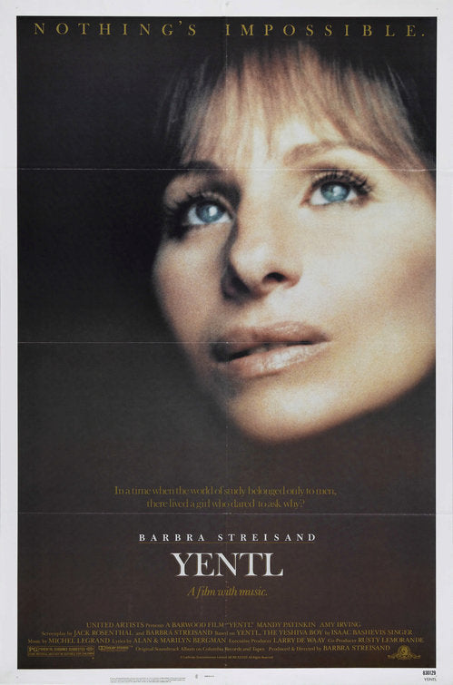 the movie poster: Yentl (1983)
