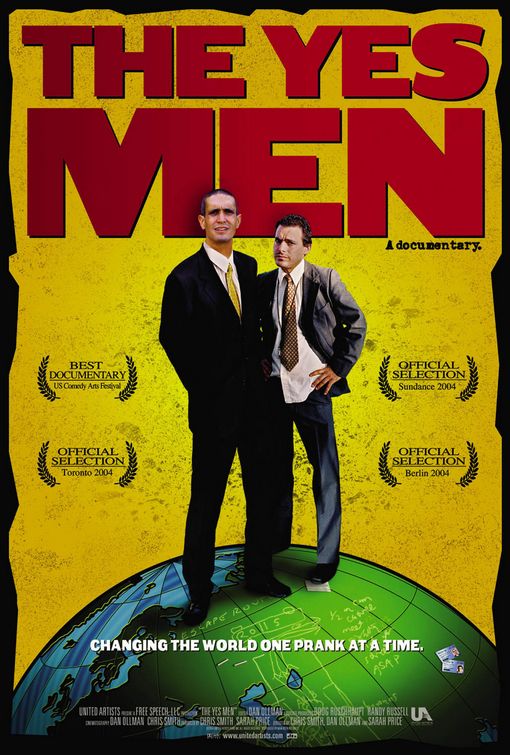 the movie poster: The Yes Men (2004)