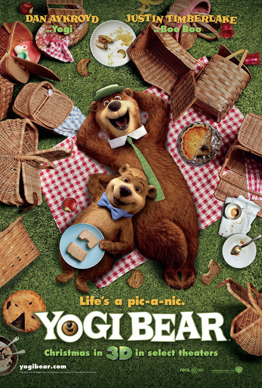 1000 piece jigsaw puzzle for the movie poster: Yogi Bear (2010)