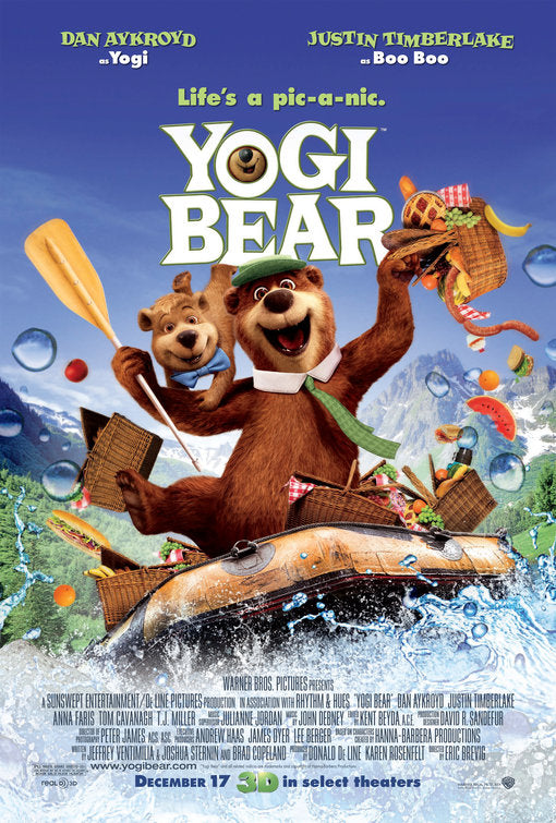 1000 piece jigsaw puzzle for the movie poster: Yogi Bear (2010) ver5
