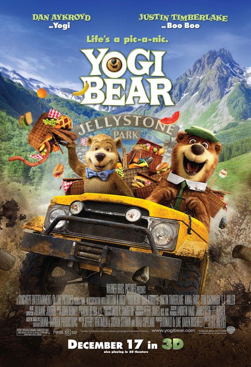 1000 piece jigsaw puzzle for the movie poster: Yogi Bear (2010) ver8