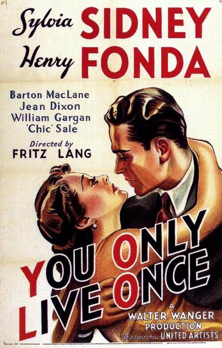 the movie poster: You Only Live Once (1937)
