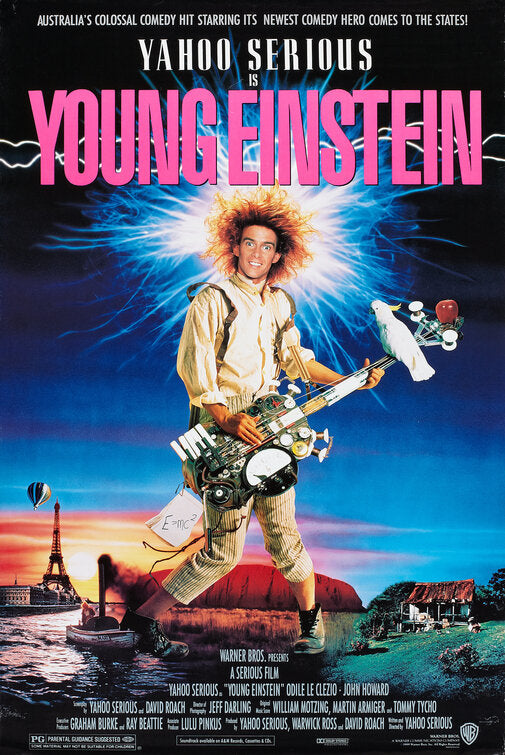 the movie poster: Young Einstein (1989)