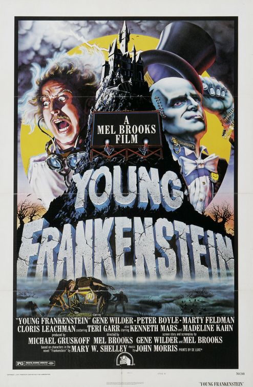 the movie poster: Young Frankenstein (1974)