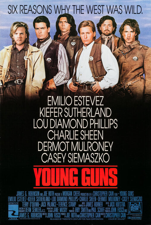 the movie poster: Young Guns (1988)