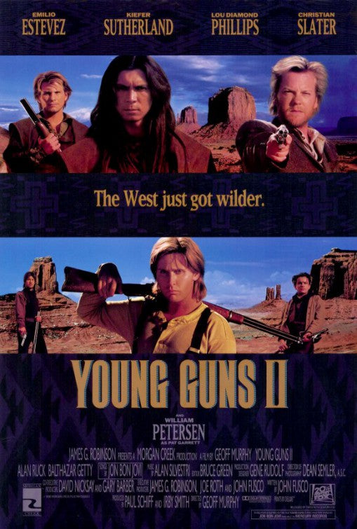 the movie poster: Young Guns II (1990)