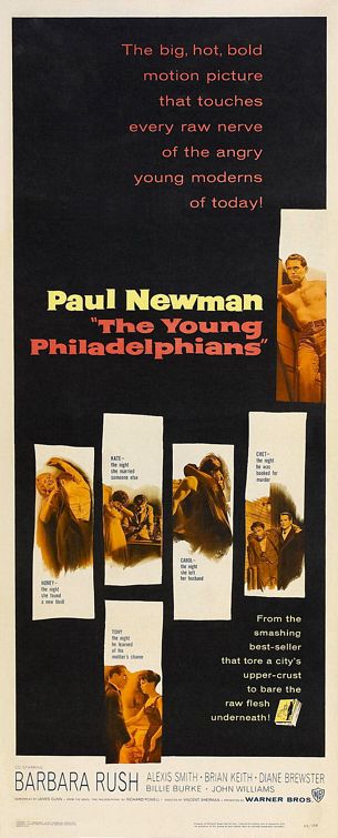 the movie poster: The Young Philadelphians (1959) ver2