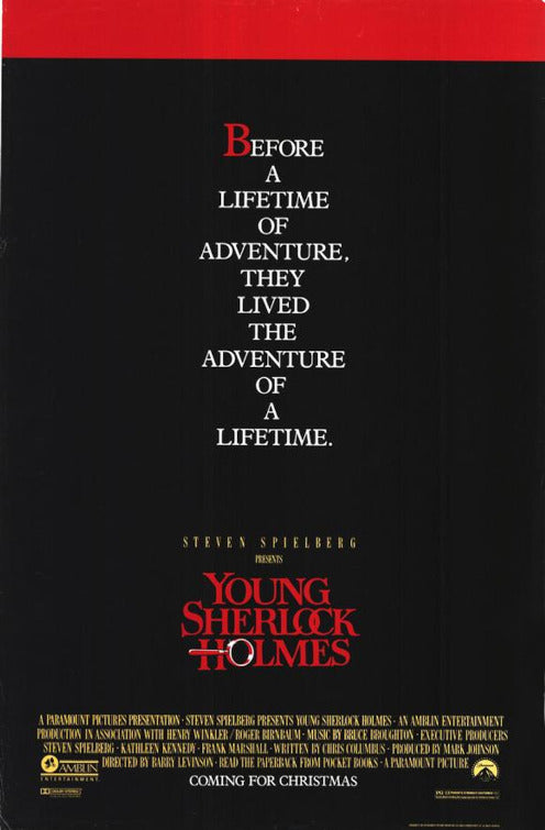 the movie poster: Young Sherlock Holmes (1985) ver1