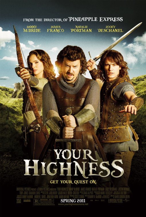 1000 piece jigsaw puzzle for the movie poster: Your Highness (2011)