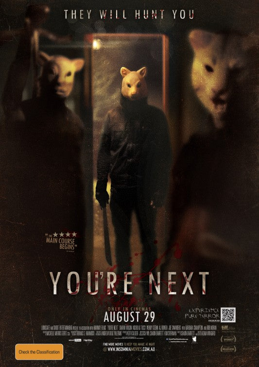 1000 piece jigsaw puzzle for the movie poster: You're Next (2013) ver8