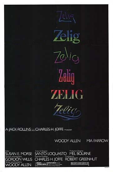 the movie poster: Zelig (1983)