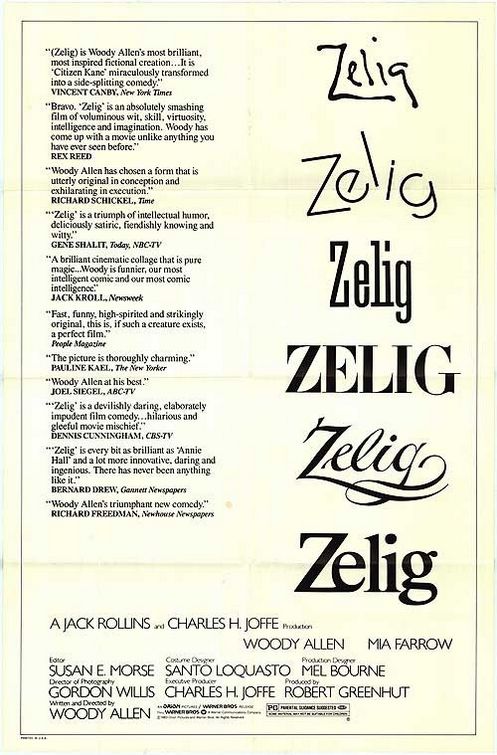 the movie poster: Zelig (1983) ver2