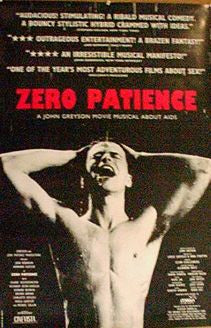 the movie poster: Zero Patience (1994)
