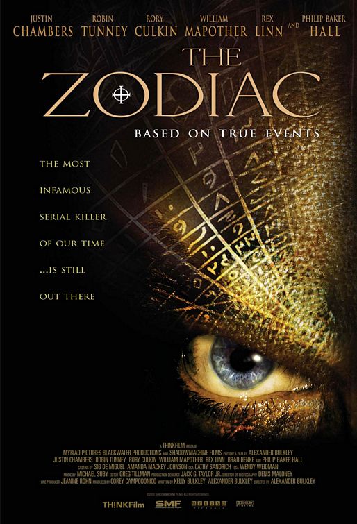 the movie poster: The Zodiac (2006)