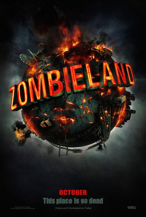 1000 piece jigsaw puzzle for the movie poster: Zombieland (2009)