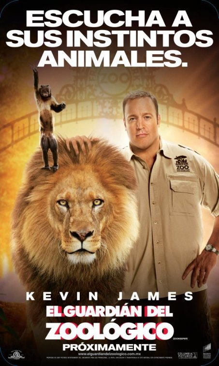 1000 piece jigsaw puzzle for the movie poster: The Zookeeper (2011) ver10