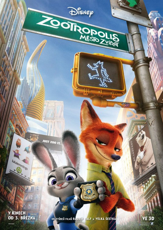 1000 piece jigsaw puzzle for the movie poster: Zootopia (2016) ver17