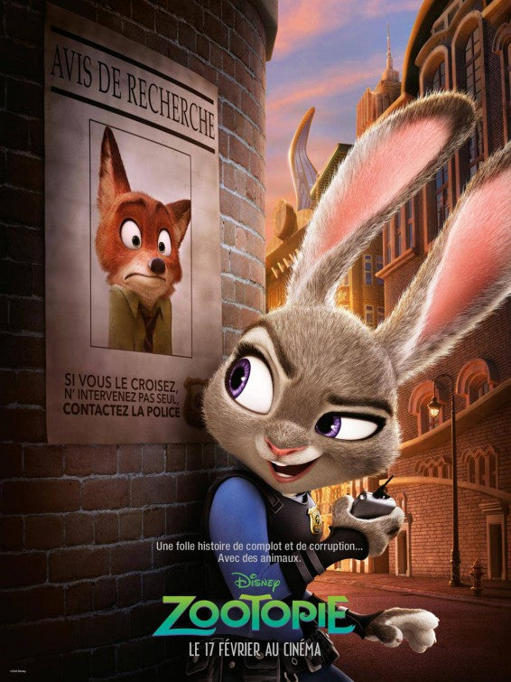 1000 piece jigsaw puzzle for the movie poster: Zootopia (2016) ver2