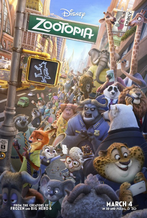 1000 piece jigsaw puzzle for the movie poster: Zootopia (2016) ver3