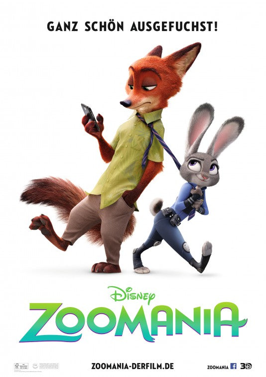 1000 piece jigsaw puzzle for the movie poster: Zootopia (2016) ver4